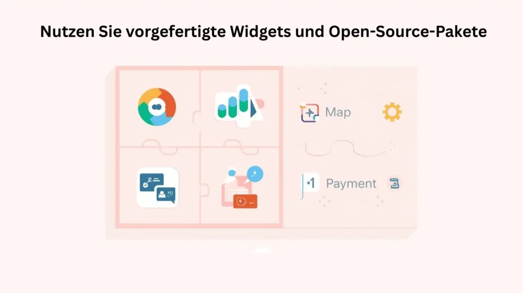 Nutzen Sie vorgefertigte Widgets und Open-Source-Pakete