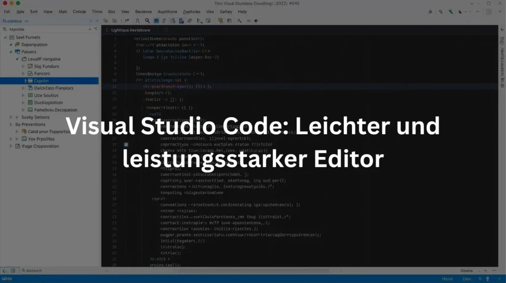 Visual Studio Code: Leichter und leistungsstarker Editor